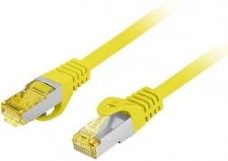 patchcord cat.6a s/ftp lszh cu 0,25 m žlutý
