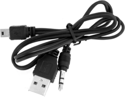Adaptér mini USB na USB a 3,5mm jack 2v1