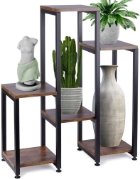 Kovový víceúrovňový květinový stojan 80 cm