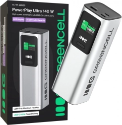 Powerbanka 25200 mAh s rychlým nabíjením 140 W PD GREEN CELL PowerPlay Ultra