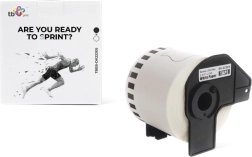 Kontinuální páska pro tiskárny Brother černý tisk na bílé podkladu 62 mm x 30,48 m