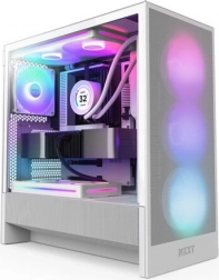Počítačová skříň NZXT H5 Flow RGB Bílá