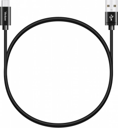 usb-a 2.0 / usb-c kabel 3 a, 480 mb/s, opletený