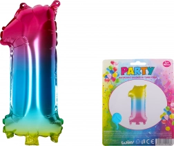 Duhový nafukovací balónek číslo 1