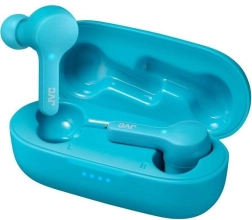 Bezdrátová sluchátka JVC Gumy v tyrkysové barvě