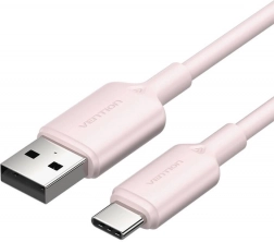USB kabel A na USB‑C 3A 1 m růžový Vention