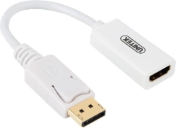 UNITEK adaptér DisplayPort na HDMI 4K, bílý