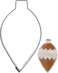 Nerezové vykrajovátko na cukroví baňka 9 cm