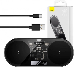 Bezdrátová nabíječka Baseus s digitálním LED displejem, 20W