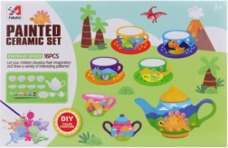 Malovací čajový set s dinosaury