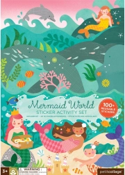 Petit Collage znovupoužitelné samolepky se scénou svět mořské víly