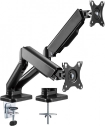 Stojan na dva monitory s plynovou pružinou