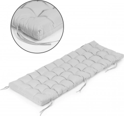 Polstr na zahradní lehátko a křeslo, šedý 145 × 52 cm MODERNHOME