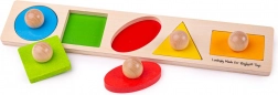 Dřevěné vkládací puzzle tvary Bigjigs Baby