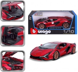 Kovový model auta 1:18 Lamborghini Sián FKP 37 červený