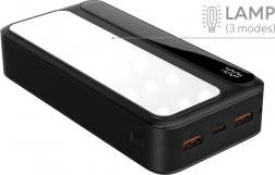 Powerbanka s lampou REBELTEC P20 LCD PD, 20000 mAh