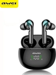 Bezdrátová sluchátka Bluetooth 5.0 TWS AWEI T15P černá