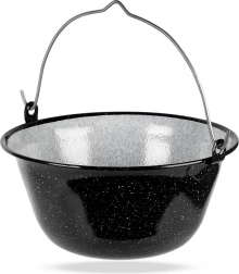 Závěsný smaltovaný maďarský kotlík 9,5 l