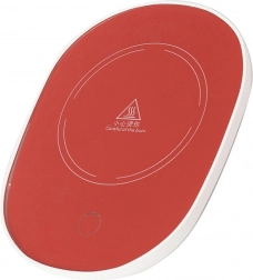 Elektrický ohřívač na hrnek červený