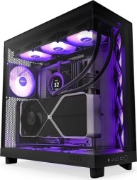 NZXT H6 Flow RGB skříň s panoramatickým sklem – černá