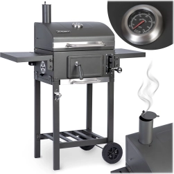 Uhelný zahradní gril BBQChef Berdsen s litinovým roštem a komínem