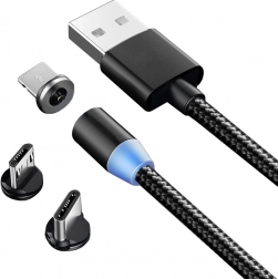 Magnetický nabíjecí kabel 3v1