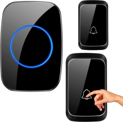 Bezdrátový voděodolný zvonek, 25 melodií, 3 úrovně hlasitosti