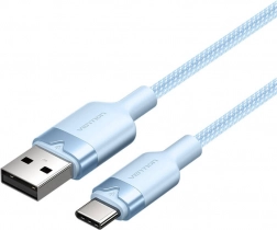 USB kabel 2.0 USB‑A na USB‑C 1 m 3 A modrý Vention
