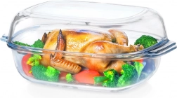 Skleněné žáruvzdorné zapékací nádobí s víkem 3,1 + 2,6 l VILDE