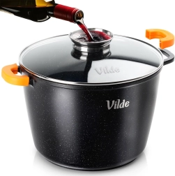 Granitový hrnec se skleněnou poklicí TERRUNA AROMA 28 cm, 9,7 l