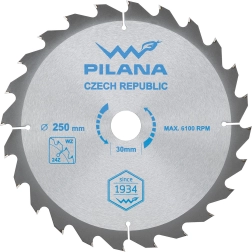 Pilový kotouč PILANA 250 mm, 24 zubů, WZ, SK