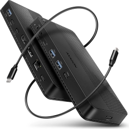 Víceportový USB hub 12v1 AXAGON HMC-U4, USB4 40 Gb/s, 8K video, PD 100 W
