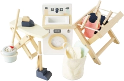 Le Toy Van dřevěný nábytek do domečku pro panenky – prádelna (sada 16 ks)