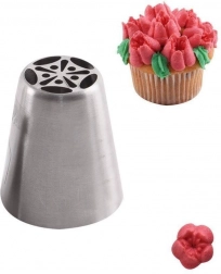 Ruská cukrářská špička tulipán z nerezové oceli