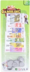 Hra peníze euro – bankovky a mince
