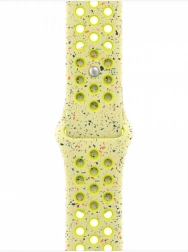 Sportovní řemínek NIKE pro pouzdro 42 mm, zářivě žlutozelený, velikost M/L