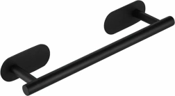 Nástěnný držák na ručník 40 cm – černý