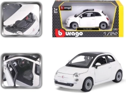 Bburago Fiat 500 model autíčka 1:24 bílá
