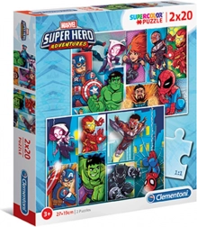 Puzzle Clementoni Marvel Superhrdinové 2x20 dílků