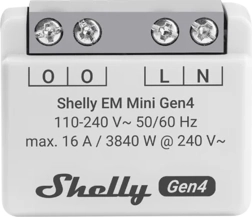Měřič spotřeby energie Shelly EM Mini Gen4 s Wi‑Fi a Matter