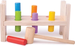 Dřevěná zatloukačka Bigjigs Baby