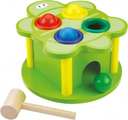 Bino zatloukačka želva – dřevěná motorická hračka