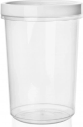 Kulatý potravinový kontejner s těsněním, šroubovací víčko 1,6 l