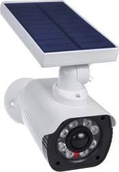 Solární atrapa bezpečnostní kamery s LED osvětlením