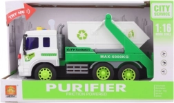 Auto s kontejnerem a zvukovými a světelnými efekty