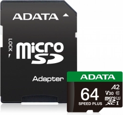 Karta paměťová microSD Speed Plus 64GB UHS1 U3 V30 A2 160/140 MB/s