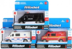 Kovová záchranná autíčka na setrvačník