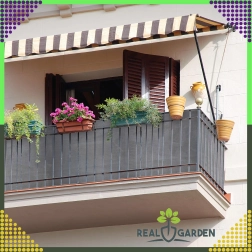 Zastiňovací síť na plot 1,5 × 25 m, 180 g/m², antracit, UV odolná