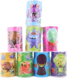 Kovová pokladnička s motivem příšerek 15 × 10 cm