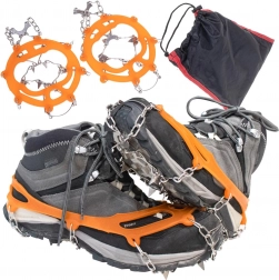 Protiskluzové návleky na boty s hroty a řetězy